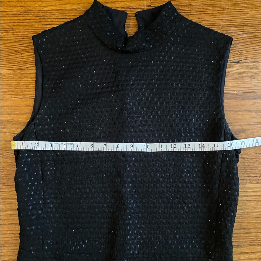 Calvin Klein Collection High-neck Elegant Black Sleeveless Dress - Picture 2 of 9